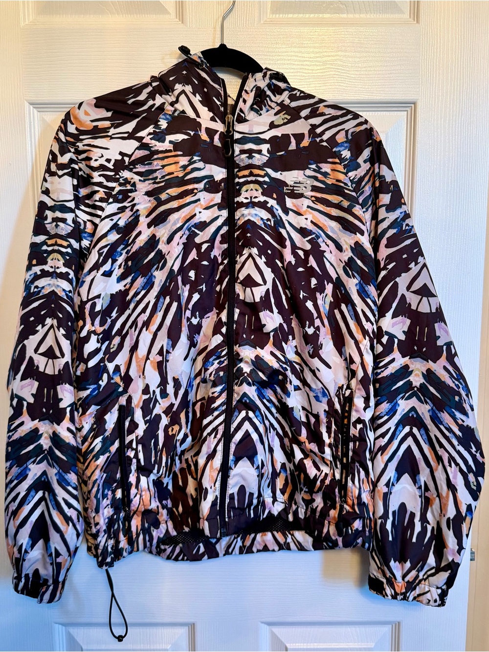 New Balance Multicolor Patterned Windbreaker Jacket